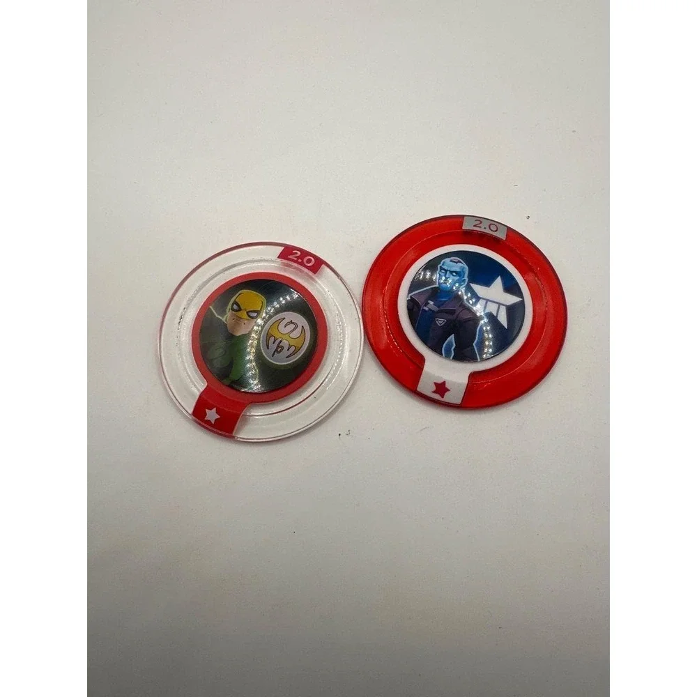 Disney Infinity Marvel 2.0 Power Discs Featuring Iron Fist & Winter Soldier Red